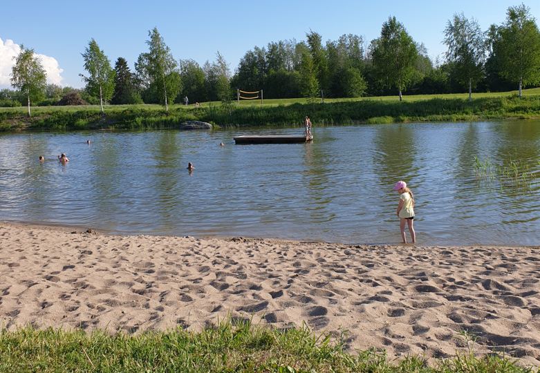 Swimming beach